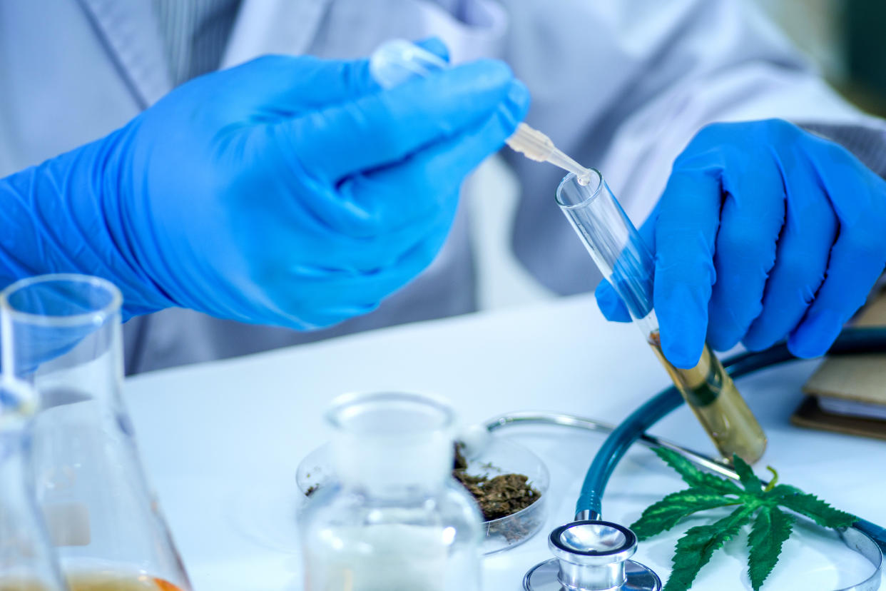 Cannabinoids are chemical compounds found in the cannabis plant, which can be medically administered through products such as oral solutions and sprays. (PHOTO: Getty Images)