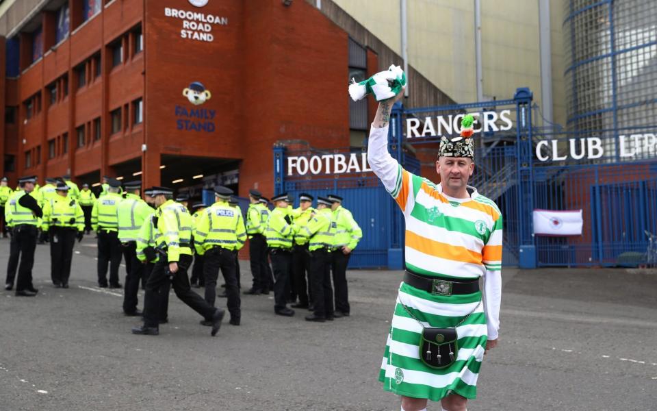 Some police (and a fan) - Credit: GETTY