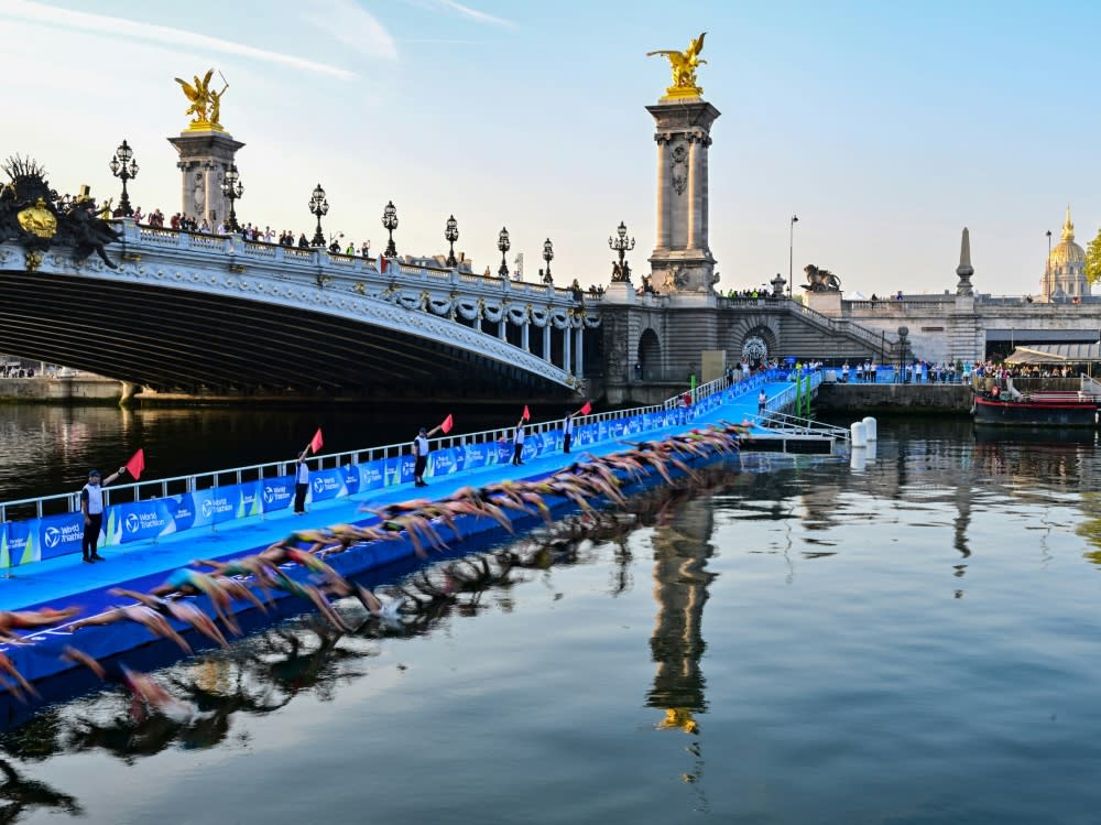 In der Seine soll unter anderem der Triathlon starten (MIGUEL MEDINA)