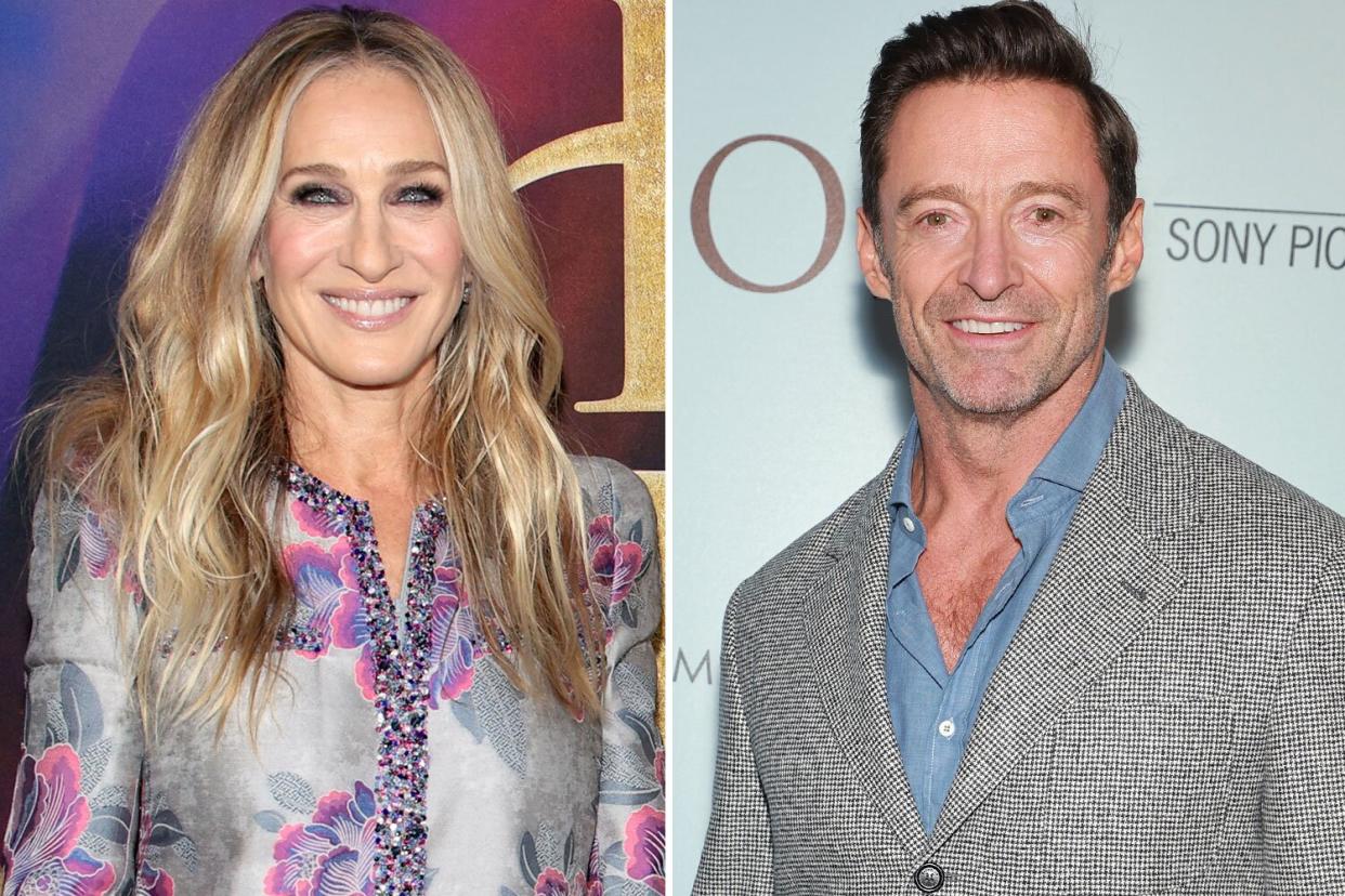 Hugh Jackman Recalls Sarah Jessica Parker's Near Wardrobe Malfunction at 2004 Tonys: 'Her Boobs Were About to Come Out'