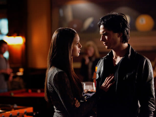 ELENA AND DAMON (NINA DOBREV AND IAN SOMERHALDER)