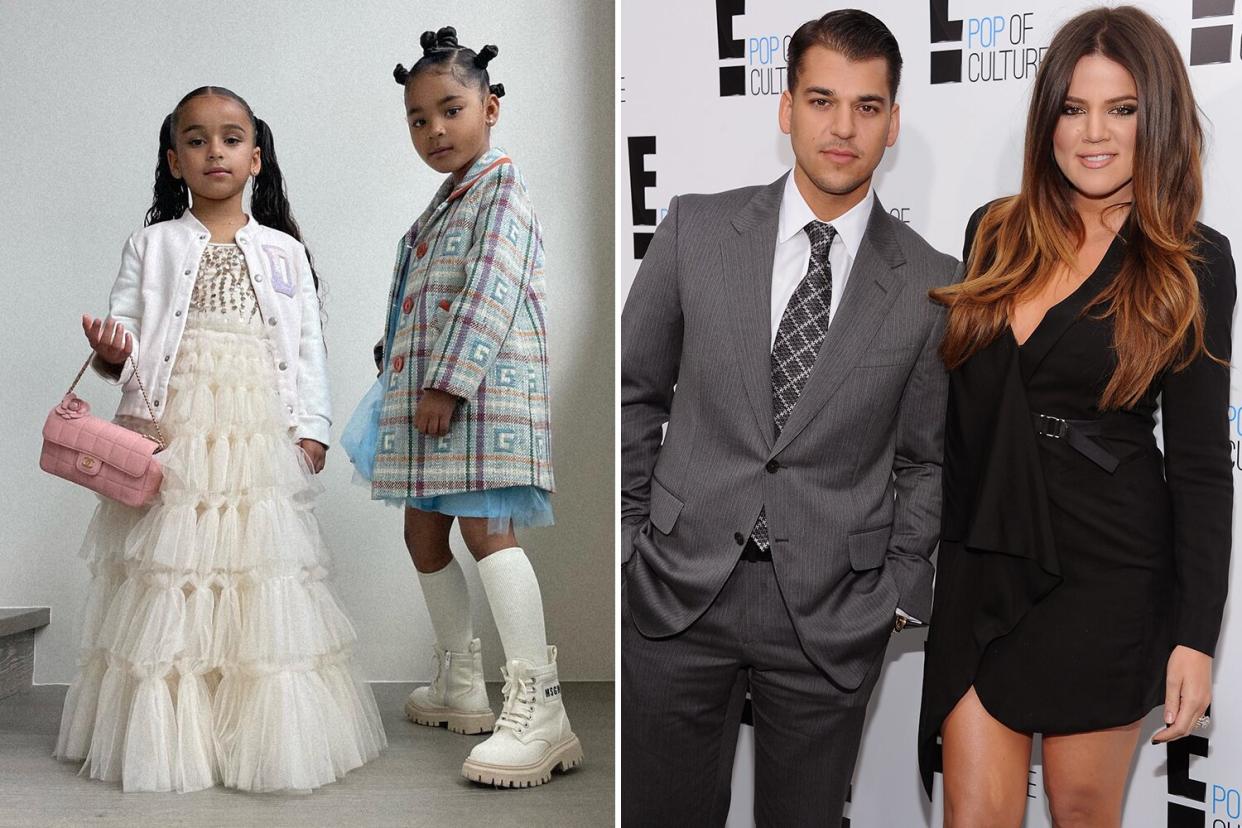 Khloé Kardashian's Daughter True and Niece Dream Strike a Pose, Rob Kardashian