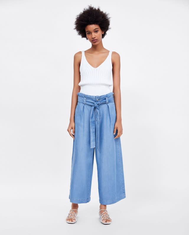 Zara Paperbag Waist Culottes