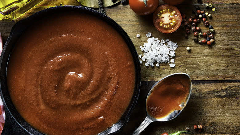 Bowl of arrabiata sauce