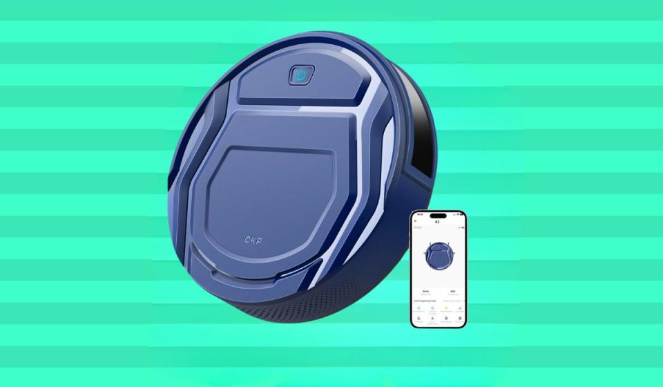 Robot vacuum and cell phone with app