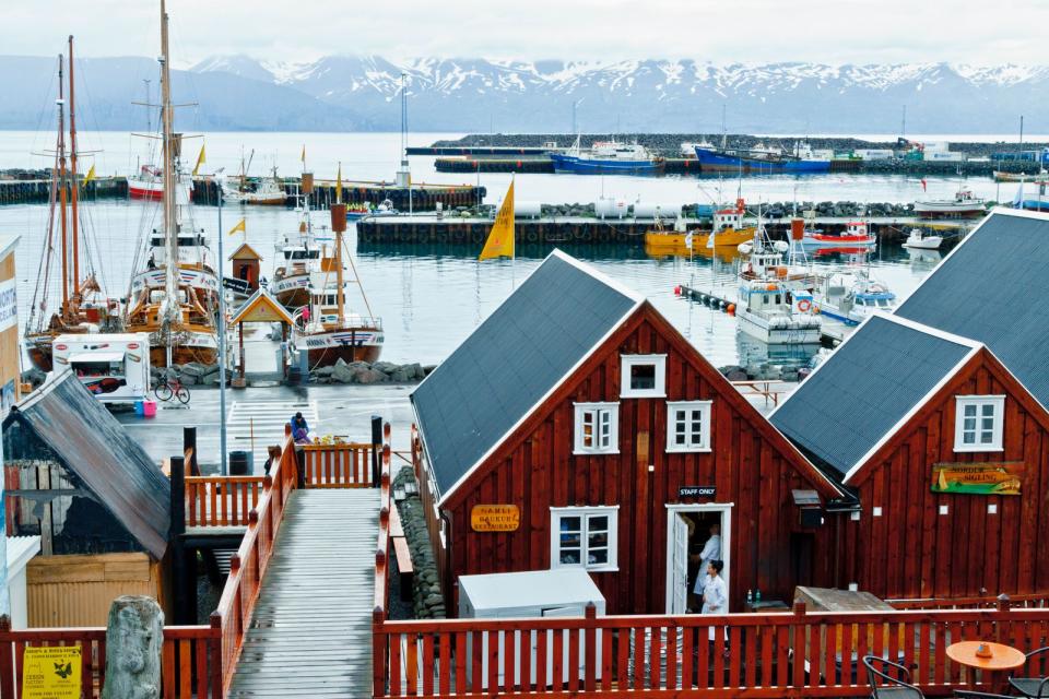 Macht sich Hoffnung auf einen Oscar: Das isländische Städtchen Húsavík. (Bild:  Mikel Bilbao/VW PICS/Universal Images Group via Getty Images)