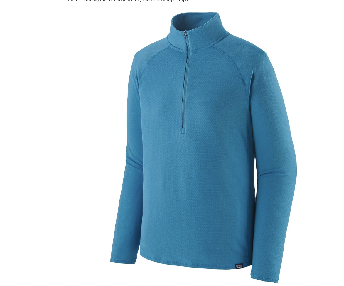 <p><a href="https://go.redirectingat.com?id=74968X1596630&url=https%3A%2F%2Fwww.backcountry.com%2Fpatagonia-capilene-midweight-zip-neck-top-mens&sref=https%3A%2F%2F" rel="nofollow noopener" target="_blank" data-ylk="slk:Shop Now;elm:context_link;itc:0;sec:content-canvas" class="link rapid-noclick-resp">Shop Now</a></p><p>Capilene Midweight Zip-Neck Top - Men's</p><p>backcountry.com</p><p>$44.50</p><span class="copyright">original photo</span>