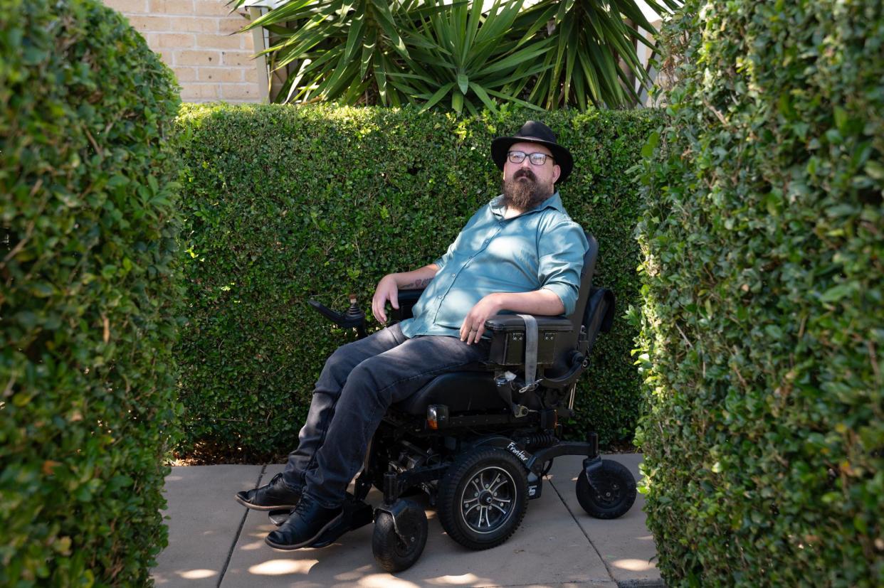 <span>‘Where I am, it is very hard to find support workers that I can get when I need them, and that are value for money’ … disability advocate Jarrod Sandell-Hay.</span><span>Photograph: Brydie Piaf/The Guardian</span>