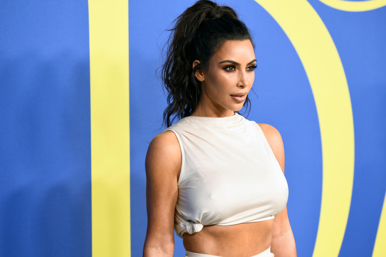 Kim Kardashian won a fashion award last night [Photo: Getty]