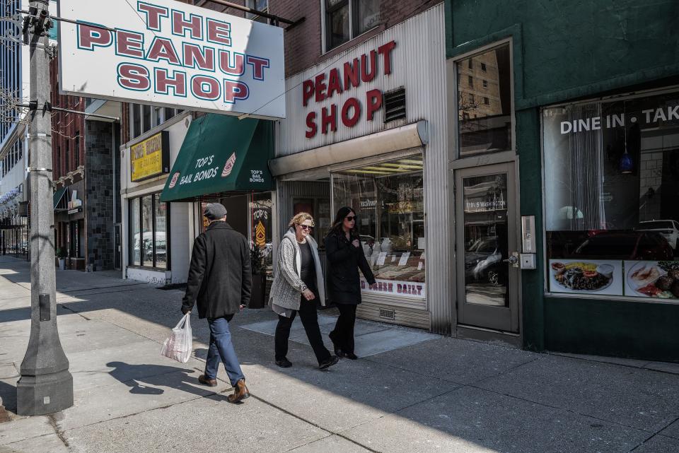 The Peanut Shop has been open downtown since 1937. It is one of the many shops and stores open along the main streets of downtown Lansing.