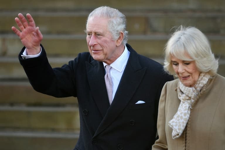 Le roi Charles III et la reine Camilla, le 20 janvier 2023 à Bolton - Oli SCARFF © 2019 AFP