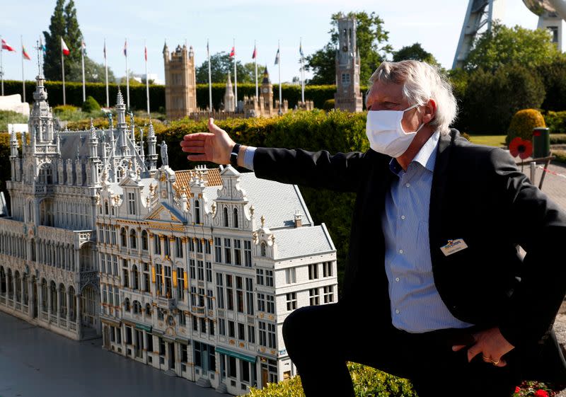 FILE PHOTO: Reopening of 'mini-Europe' theme park amid the coronavirus disease (COVID-19) outbreak in Brussels