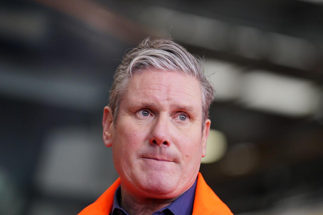 Labour leader Sir Keir Starmer speaking to the media during a visit to Siemens Traincare in Three Bridges, Crawley, West Sussex, to discuss how Labour will help Britain's long term sick get back to work. Picture date: Thursday February 22, 2024.