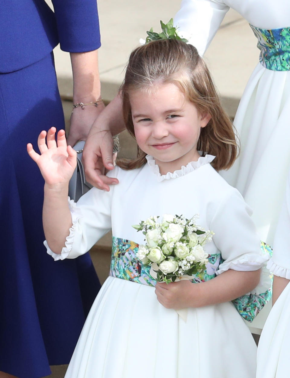 Princess Charlotte at Princess Eugenie and Jack Brooksbank’s wedding last October Photo: Getty