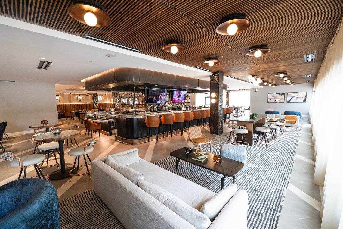 Inside the new West+Stone restaurant, you can feel Fort Worth’s Western aura and hospitality. Tuesday, April, 23, 2024.