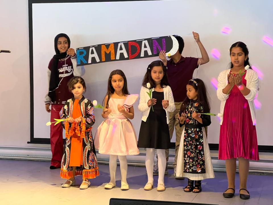Children of the Arab-Muslim community performed a dance at the event.