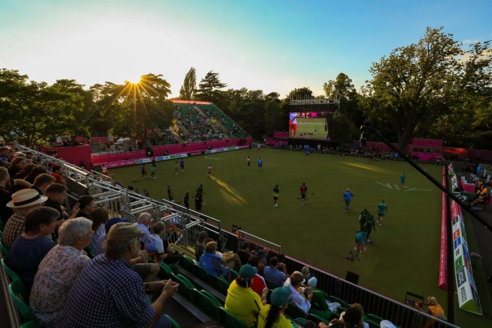 The sun has almost set on the Commonwealth Games lawn bowls competition (Bradley Collyer/PA) (PA Wire)