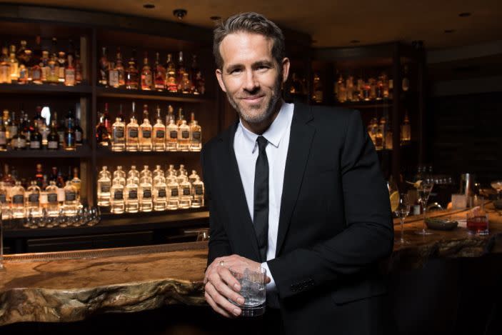 Ryan Reynolds hosts a private cocktail reception to celebrate his recent acquisition of Aviation; an American craft gin brand of which he is now Owner and Creative Director. (PA) 
