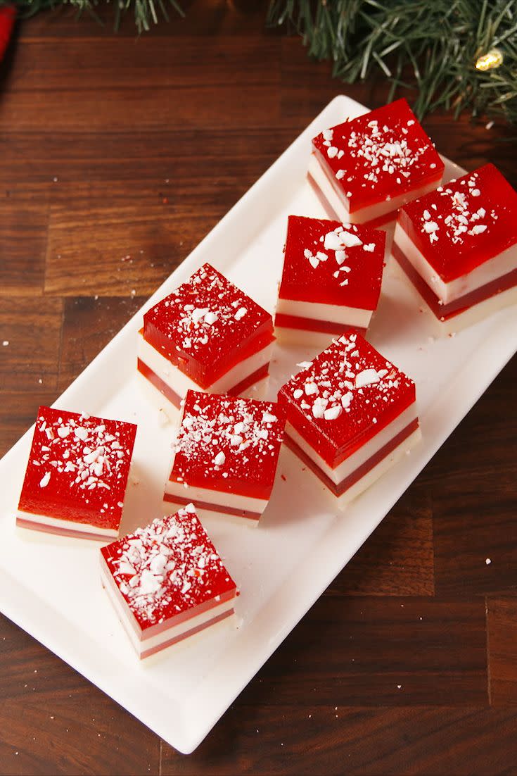 candy cane jell o shots vertical