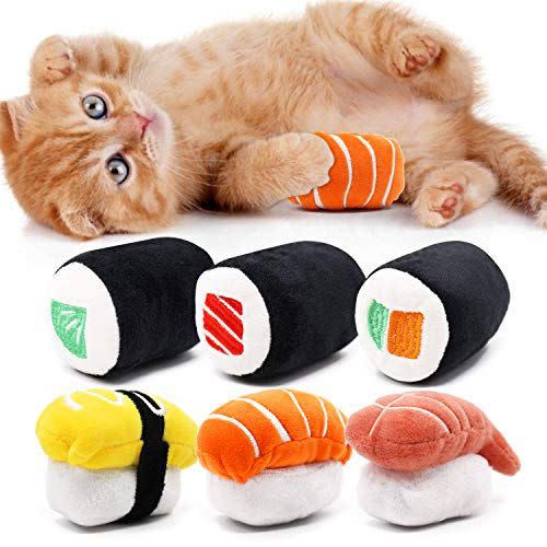 8) 6-Pack Sushi Cat Toys