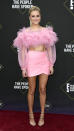 Teenage Dream: Die Sängerin erschien in einem zuckersüß pinken Tüll-Crop-Top und passendem Minirock. (Bild: Getty Images)