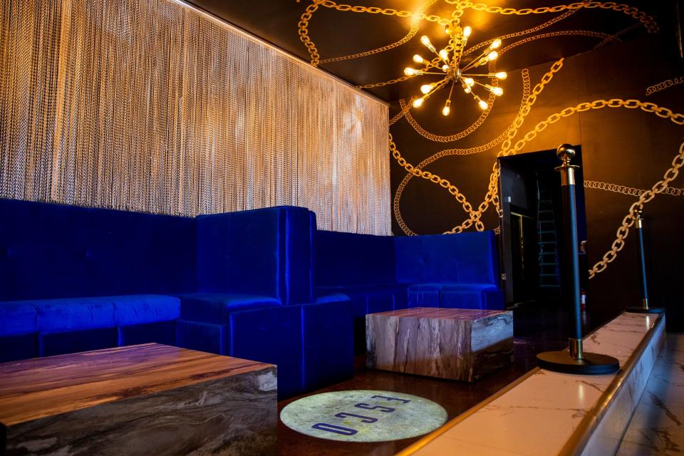 A lounge area is seen at Esco Restaurant and Tapas in Downtown Memphis, on Wednesday, October 25, 2023.
