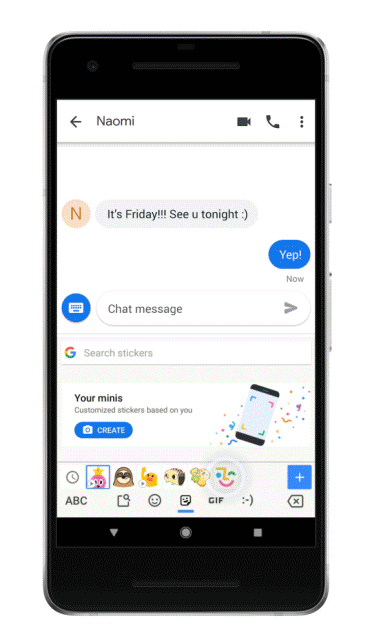 If you want to send friends custom emoji using Gboard, you can either tap into