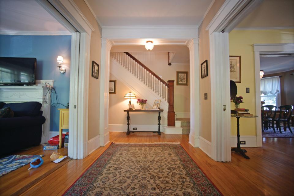 Wide entryways off the foyer give the home an open feel.