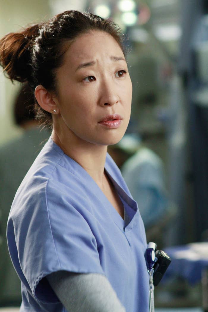 Cristina in scrubs