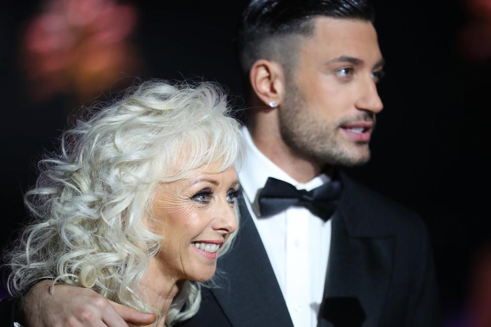 Debbie McGee (L) and Giovanni Pernice attend the 'Strictly Come Dancing' Live! photocall at Arena Birmingham, on January 18, 2018 in Birmingham (Getty Images)