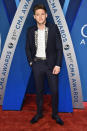 <p>The former member of One Direction wears a stylish suit before his debut CMA performance. (Photo: Getty Images) </p>