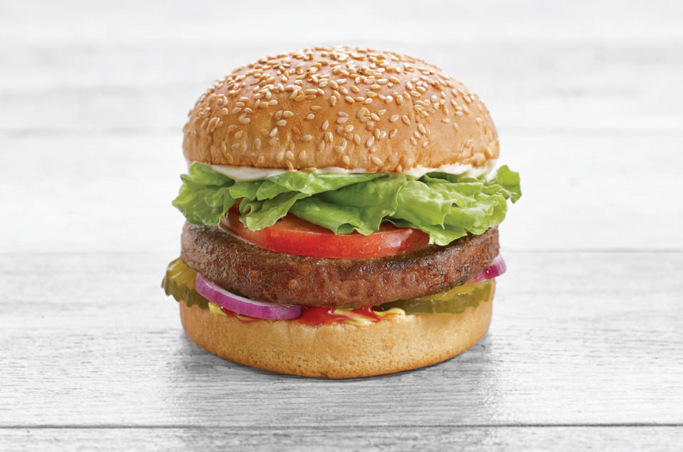 A&W introduced the Beyond Meat burger to its menu last summer. (CNW Group/A&W Food Services of Canada Inc.)