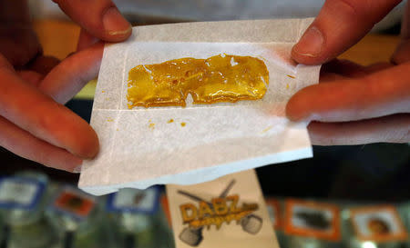 Shatter extract is pictured at Los Angeles Patients & Caregivers Group medicinal marijuana dispensary in West Hollywood, California U.S., October 18, 2016. REUTERS/Mario Anzuoni