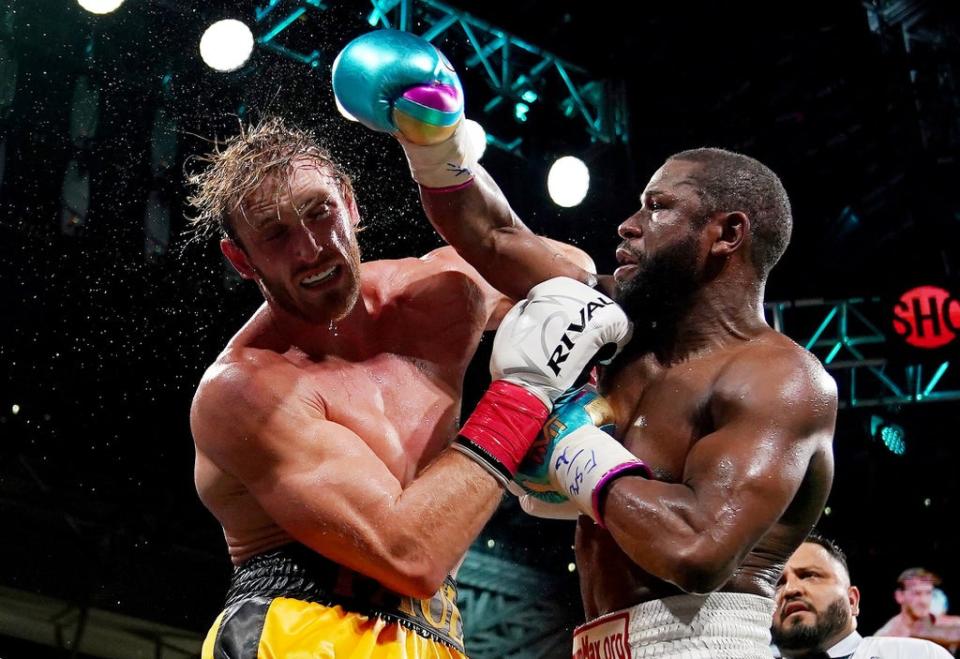 Paul during his fight with Mayweather last spring (USA Today Sports/Reuters)