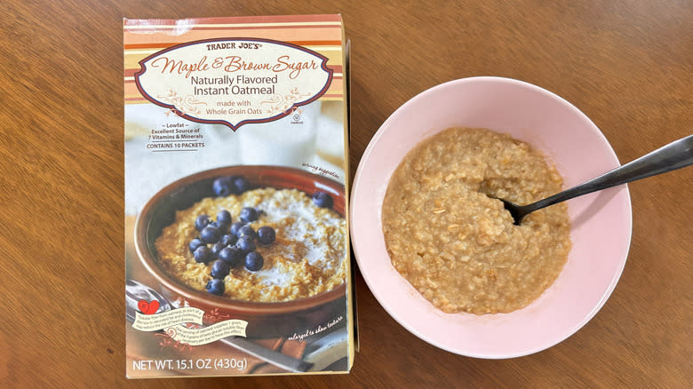 Trader Joe's maple brown sugar oatmeal