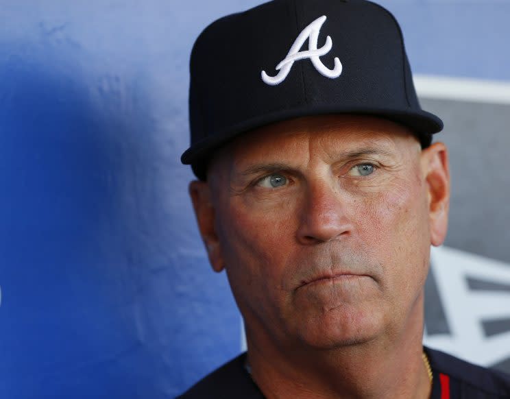 A strong second half could save Braves manager Brian Snitker. (Getty Images/Rich Schultz)