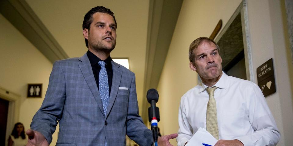 Matt Gaetz and Jim Jordan