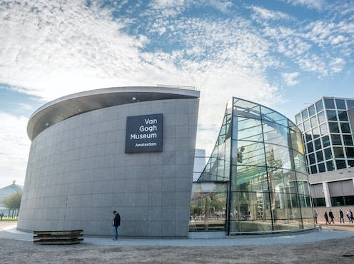 <span class="caption">Amsterdam's Van Gogh Museum.</span> <span class="attribution"><a class="link " href="https://www.shutterstock.com/image-photo/amsterdam-october-3-van-gogh-museum-415294189" rel="nofollow noopener" target="_blank" data-ylk="slk:Shutterstock;elm:context_link;itc:0;sec:content-canvas">Shutterstock</a></span>