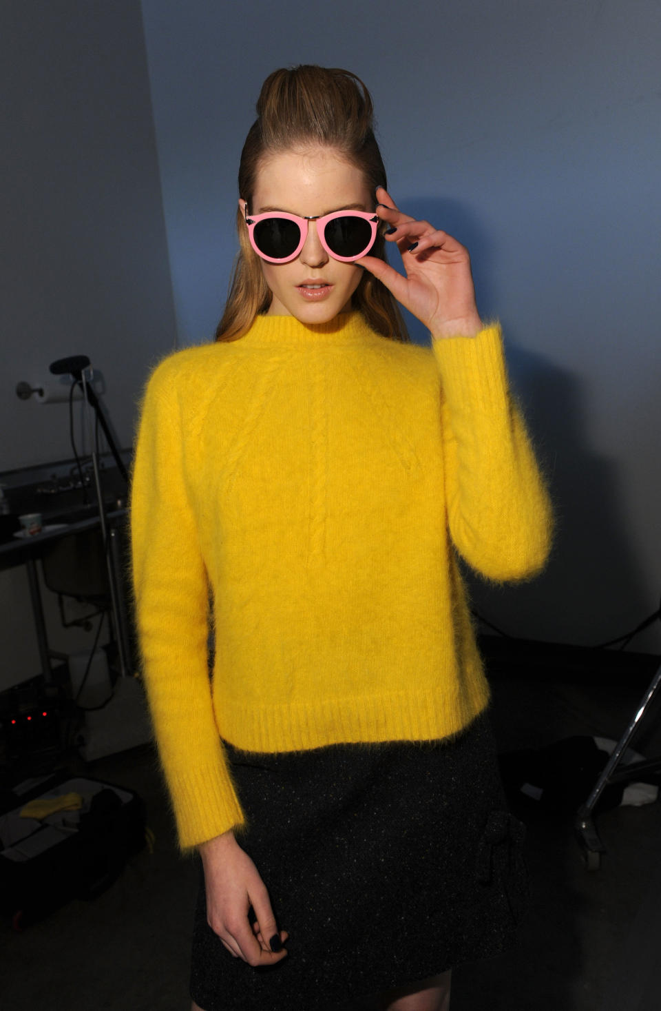 Karen Walker - Backstage- Fall 2012 Mercedes-Benz Fashion Week