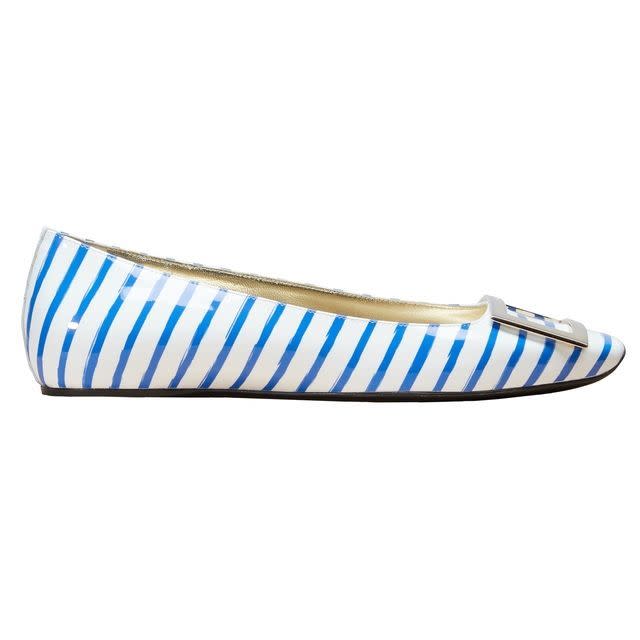 <p><em><em>Roger Vivier and Inès de la Fressange shoes</em>, </em><span>£485, <a rel="nofollow noopener" href="https://www.24sevres.com/en-gb/trompette-ballet-flats-roger-vivier_CT2N5?color=blanc-cire" target="_blank" data-ylk="slk:24Sévres;elm:context_link;itc:0;sec:content-canvas" class="link ">24Sévres</a></span><br></p>