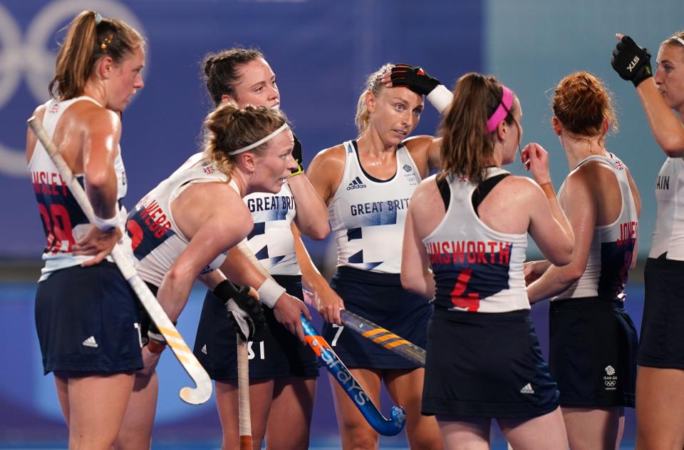 Great Britain’s women’s hockey team are one win away from guaranteeing a medal in Tokyo (Joe Giddens/PA) (PA Wire)