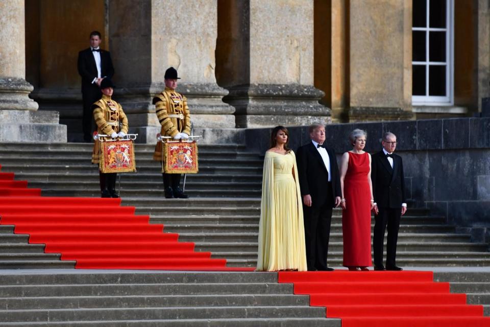 The red carpet was rolled out for the President (EPA)