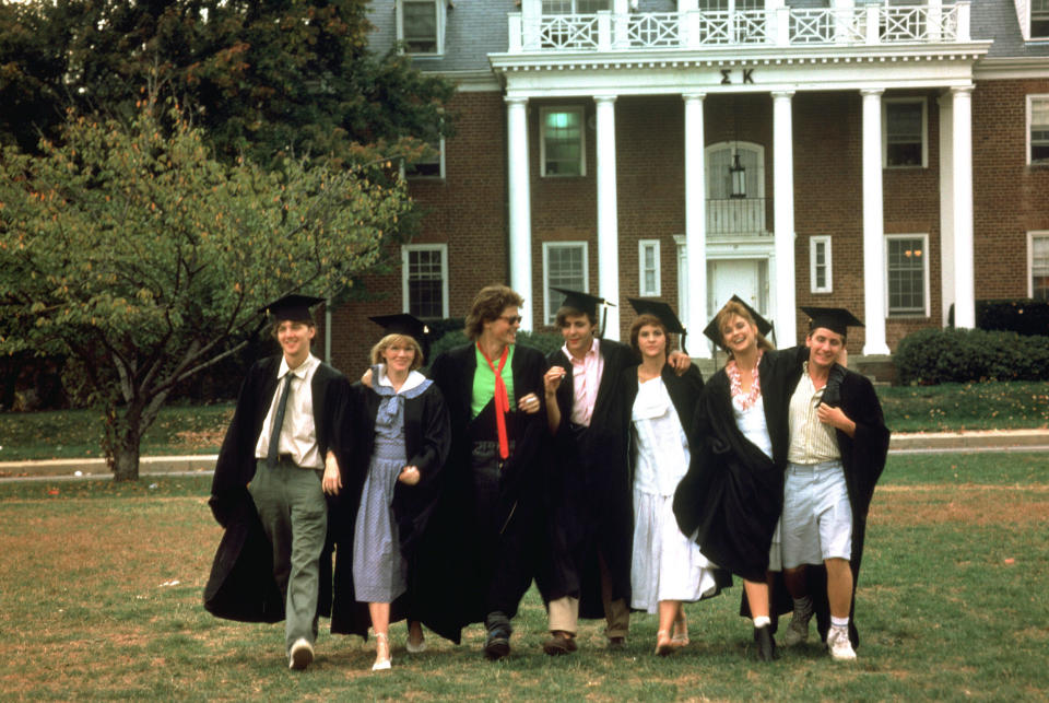 Andrew McCarthy, Mare Winningham, Rob Lowe, Judd Nelson, Ally Sheedy, Demi Moore, Emilio Estevez in St. Elmo’s Fire