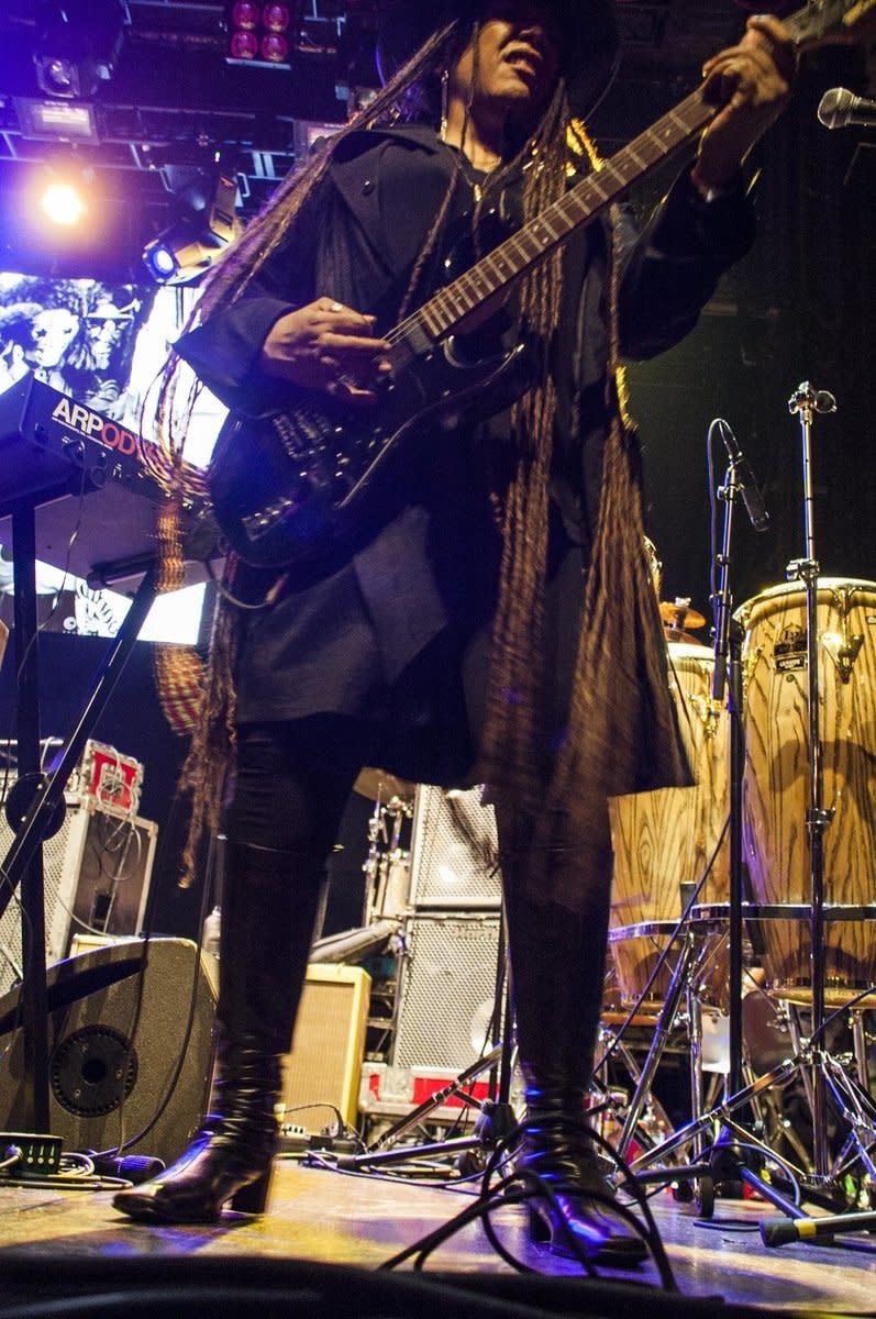 NEW YORK, NY - APRIL 4: Performers take the stage at New York City's Webster Hall at a benefit concert for funk pioneer Bernie Worrell in New York city on Monday, April 4, 2016. (Photo by Sara Boboltz/Huffington Post) *** Local Caption ***