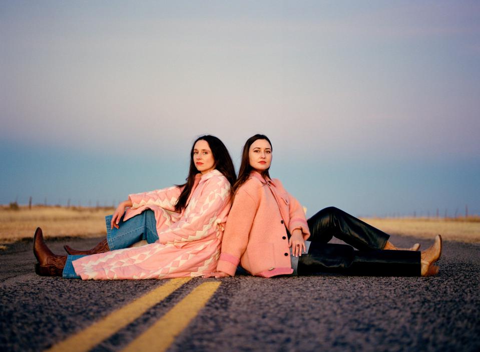 The duo Plains, featuring Katie Crutchfield of Waxahatchee, left, and Jess Williamson, performs Tuesday at Scoot Inn.