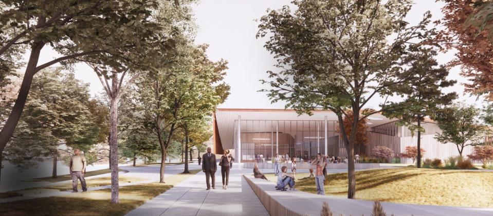 An artist’s rendering of the campus for the NC History Center on the Civil War, Emancipation & Reconstruction, which is scheduled to open in 2027.