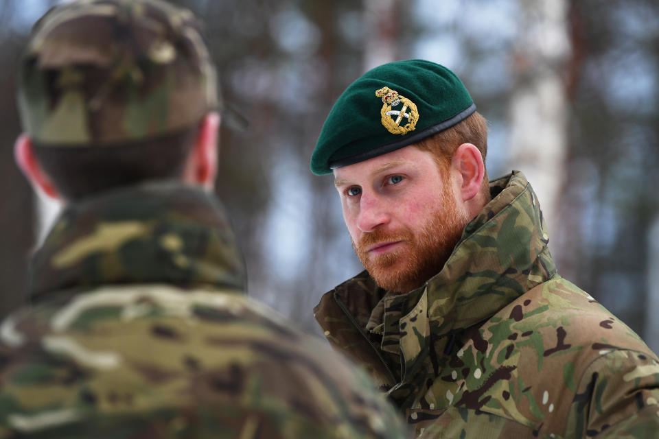 File photo dated 14/02/19 showing The Duke of Sussex during a visit to Exercise Clockwork in Bardufoss, Norway. The Duke of Sussex has spearheaded a new mental fitness tool aimed at helping the military with their wellbeing. Former soldier Harry appears in a video on HeadFIT.org, which has been designed to offer round the clock access to self help tools to enhance mood, drive and confidence.