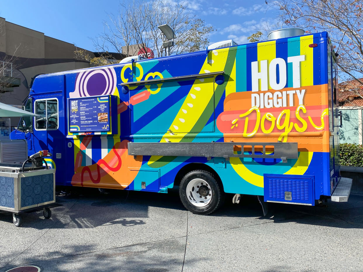The Hot Diggity Dogs food truck is named after the song Mickey and friends dance to at the end of each 