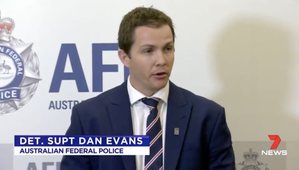 Det Supt Dan Evans said human trafficking was under-reported in Australia. Source: 7 News