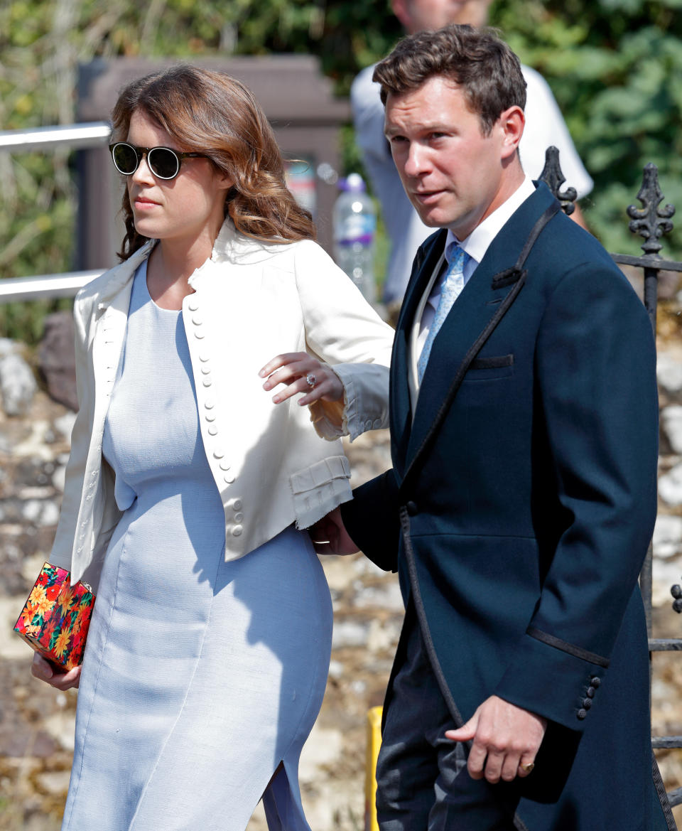 Princess Eugenie and Jack Brooksbank couldn’t keep their eyes off each other. Photo: Getty Images